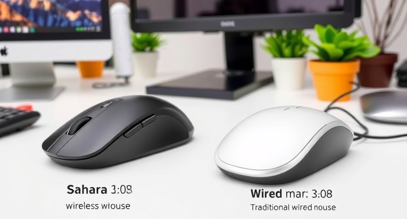 Sahara Wireless Mouse vs. Traditional Wired Mouse